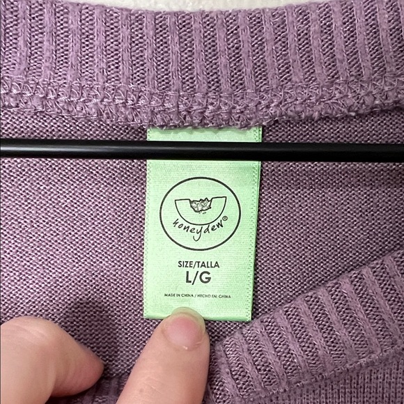 Honeydew Purple Women's Sweater Large - Picture 4 of 6